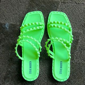 Bright Green Steve Madden sandals